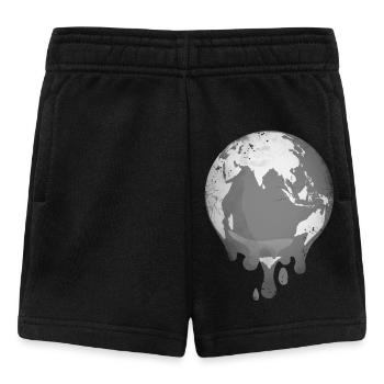 La planète Terre fond à cause du changement climatique - Short Bébé - noir - Devant
