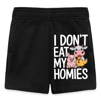 Vegetarian Vegan Veggie Vegetarian - Baby Shorts - black - Front