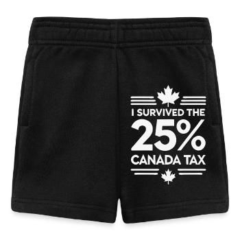 J’ai survécu à l’impôt canadien de 25 % - Short Bébé - noir - Devant
