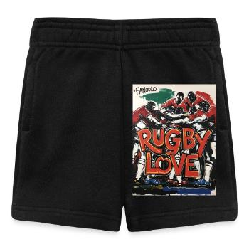 Rugby Love – Passion sur le terrain - Short Bébé - noir - Devant