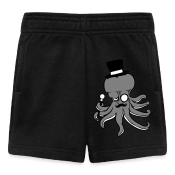 Kraken Mr. Sir Top Hat Monocle Glasses Empire - Baby Shorts - black - Front