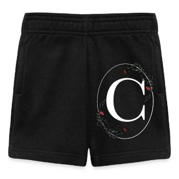 Buchstabe C - Baby Shorts - Schwarz - Vorne