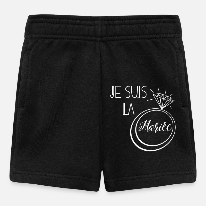 je suis la mariée - Short Bébé - noir