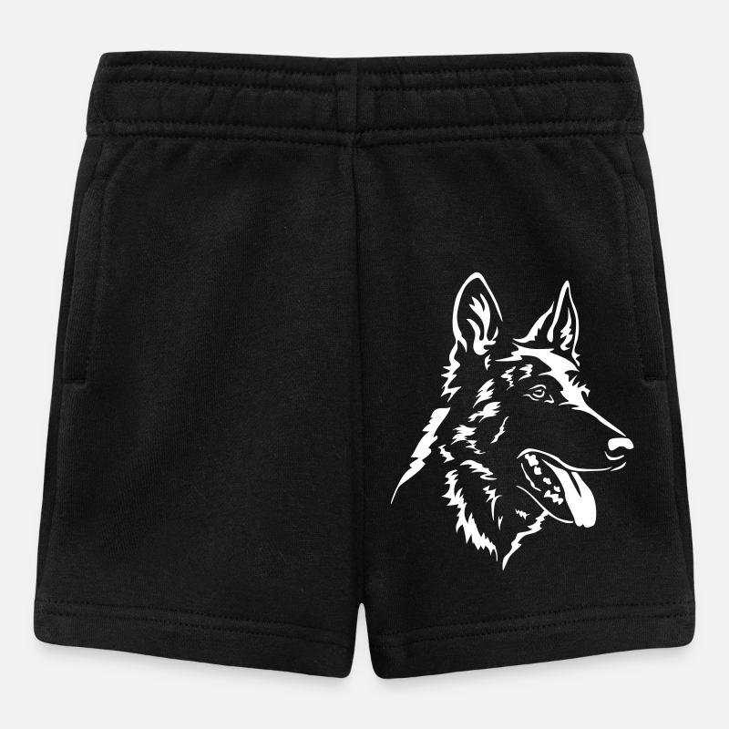 Hollandse Herder tête « Black Edition » - Short Bébé - noir