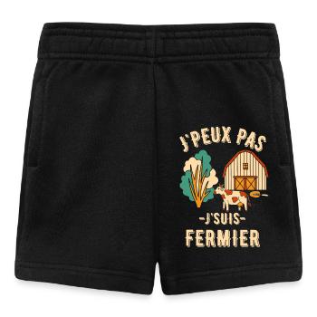 Je suis fermier - Short Bébé - noir - Devant