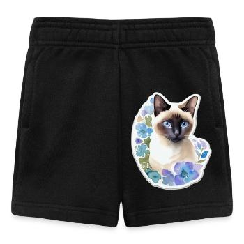 Siamkatze - Baby Shorts - Schwarz - Vorne