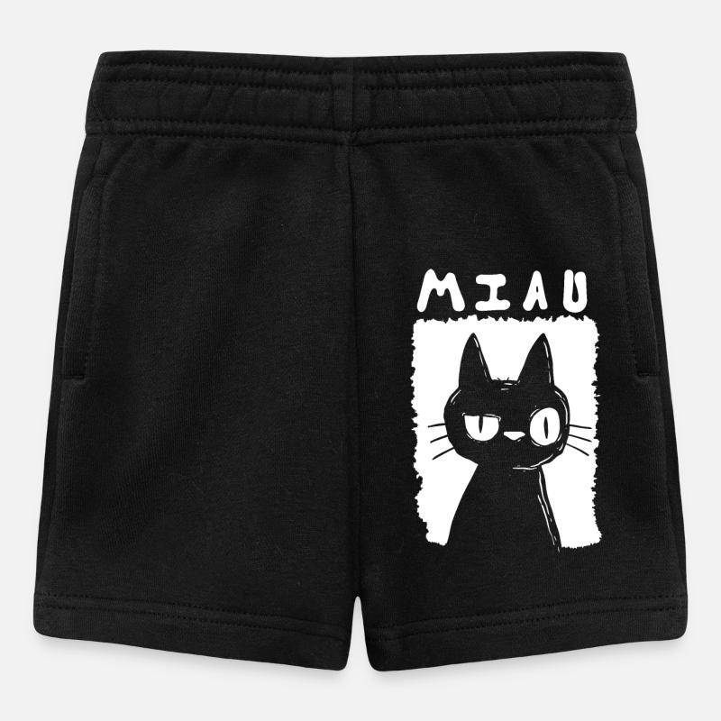 Miau - Baby Shorts - Schwarz