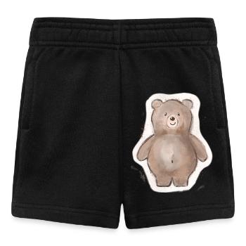 Dicker Bär - Baby Shorts - Schwarz - Vorne