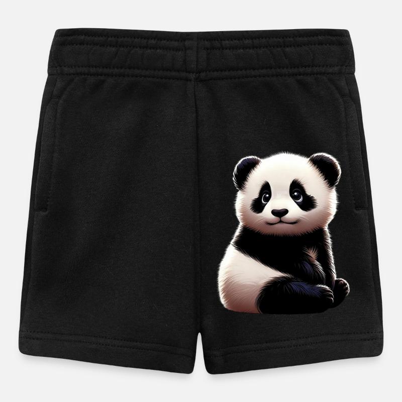 Panda - Baby Shorts - black