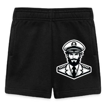 Autocollant Capitaine - Short Bébé - noir - Devant
