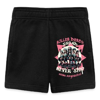 Équipe de roller derby - Short Bébé - noir - Devant