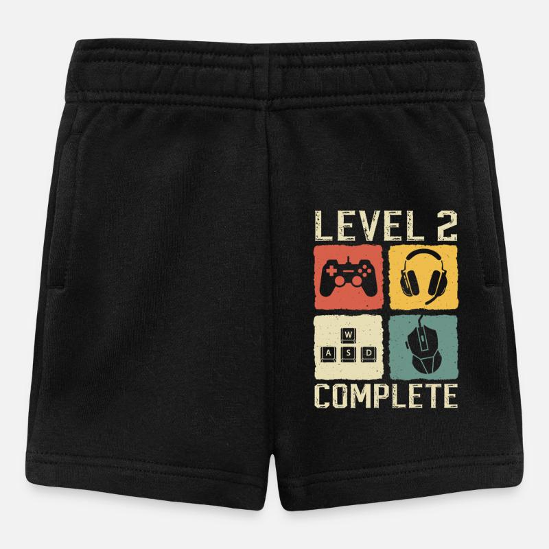 Bébé 2ème anniversaire 2 ans niveau 2 complet - Short Bébé - noir