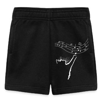 Music lover cat - Baby Shorts - black - Front