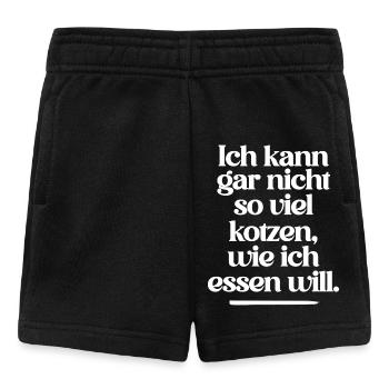 I CAN'T PUKE AS MUCH AS I EAT... - Baby Shorts - black - Front