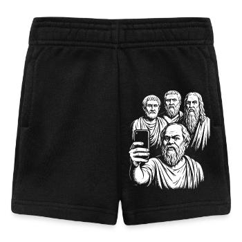 Philosophes grecs antiques Selfie - Short Bébé - noir - Devant