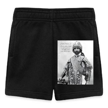 Haile Selassie I Jah Rastafari Rasta Reggae Roots  - Baby Shorts - Schwarz - Vorne