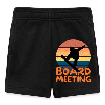 Snowboarding Board Meeting - Baby Shorts - Schwarz - Vorne