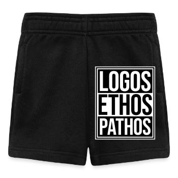 Logos Ethos Pathos Rhétorique Étudiant en Philosophie - Short Bébé - noir - Devant