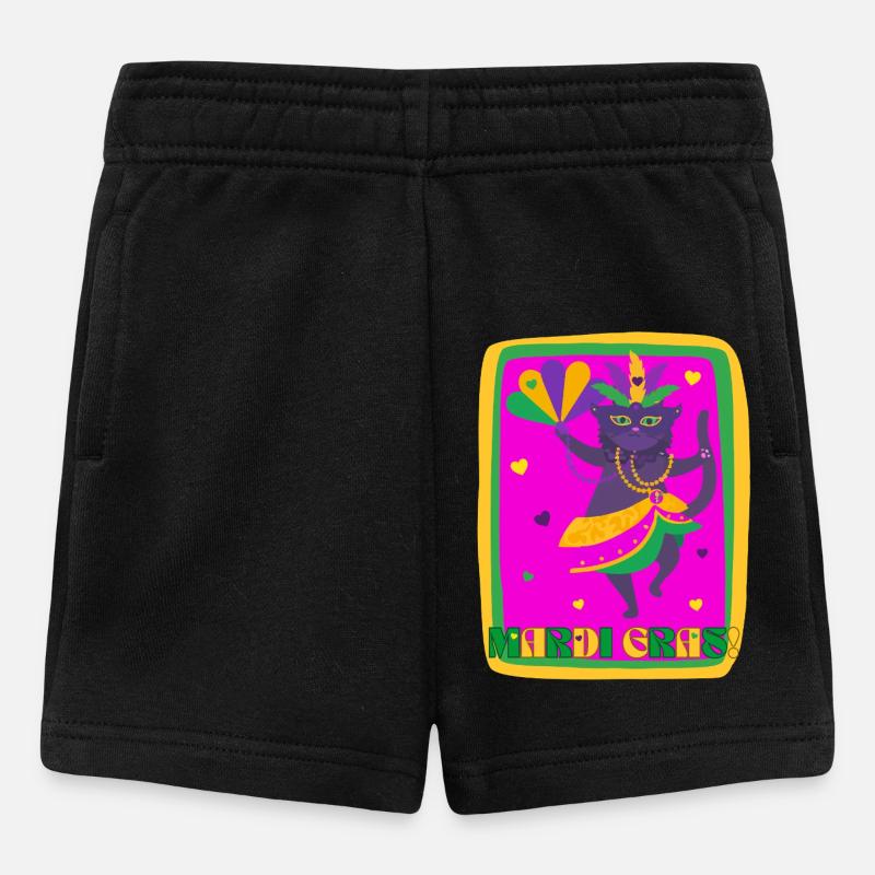 Chat dansant du Mardi Gras - Short Bébé - noir