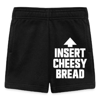 Pain au fromage (plat préféré) - Short Bébé - noir - Devant