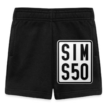 Simson S50 Moped Kennzeichen - Baby Shorts - Schwarz - Vorne