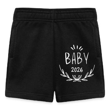Baby 2026 Laurels Design - Baby Shorts - Schwarz - Vorne