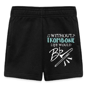 Life Without Trombone - Baby Shorts - black - Front