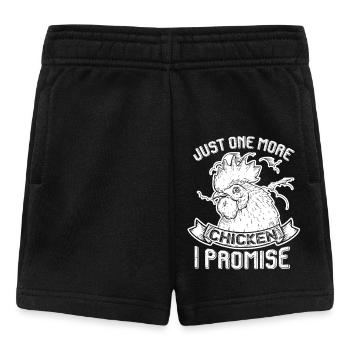 Chicken Just One More Chicken - Baby Shorts - black - Front