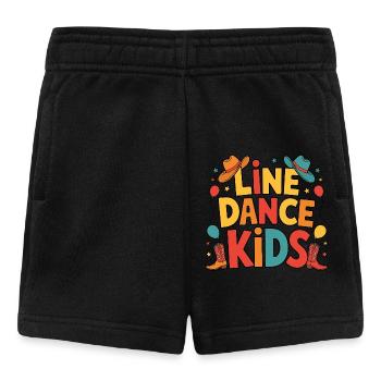 Line Dance Kids Kids Dancing Line Dance - Baby Shorts - black - Front