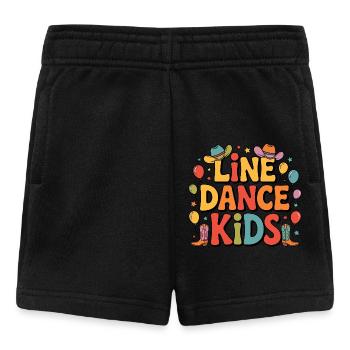 Line Dance Kids Kids Dancing Line Dance - Baby Shorts - black - Front