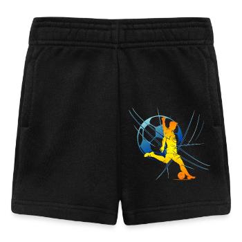 Leidenschaft für Fußball T-Shirt Original Fußballspieler - Baby Shorts - Schwarz - Vorne