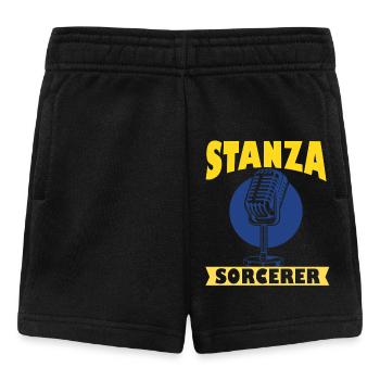 Poésie Slam Stanza Sorcier Slam Poésie - Short Bébé - noir - Devant