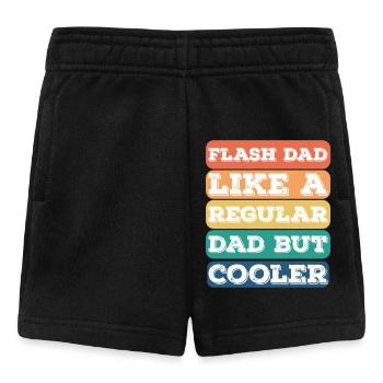 Bouldering Flash Papa Boulderer - Baby Shorts - Schwarz - Vorne
