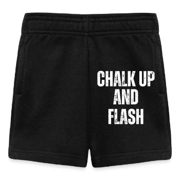 Boulderer Chalk Up Und Flash Bouldering - Baby Shorts - Schwarz - Vorne