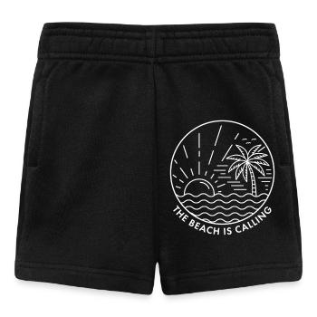 Der Strand ruft - Baby Shorts - Schwarz - Vorne