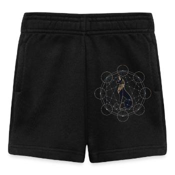 Egyptian Cat Sacred Geometry - Baby Shorts - black - Front