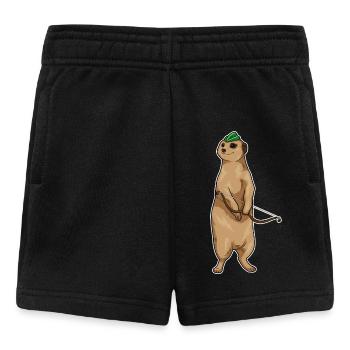 Arc de suricate Archer - Short Bébé - noir - Devant