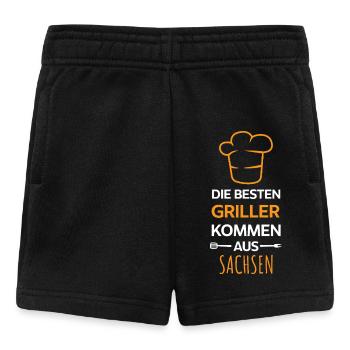 Beste Griller kommen aus Sachsen Design - Baby Shorts - Schwarz - Vorne