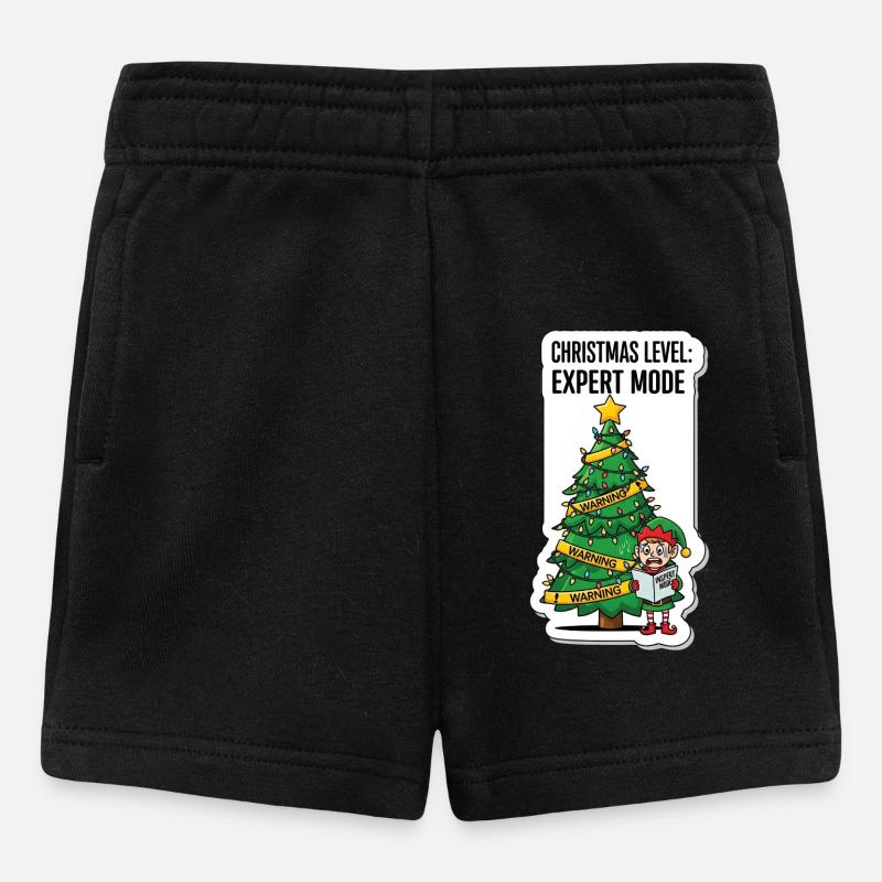 Mode Expert niveau de Noël - Short Bébé - noir