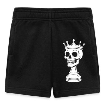 Schach König Skelett Design - Baby Shorts - Schwarz - Vorne