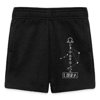 Libra - Waage Sternzeichen - weiss - Baby Shorts - Schwarz - Vorne