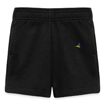 Kleine weiße Friedenstaube - Baby Shorts - Schwarz - Vorne