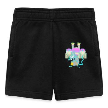 Rodent Rat Castle Middle Ages Castle Fortress Child - Baby Shorts - black - Front