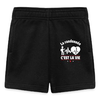 La randonnée, c'est la vie,randonneur,randonneuse - Short Bébé - noir - Devant