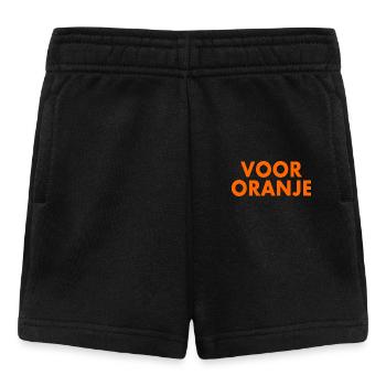 Voor oranje - Short Bébé - noir - Devant