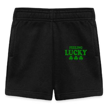 feeling lucky - Baby Shorts - black - Front