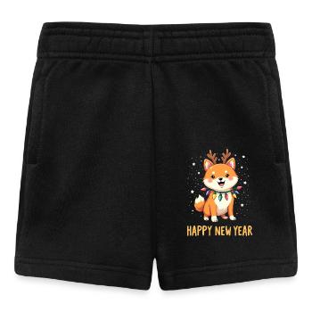 Réveillon du Nouvel An Shiba - Bonne Année - Short Bébé - noir - Devant