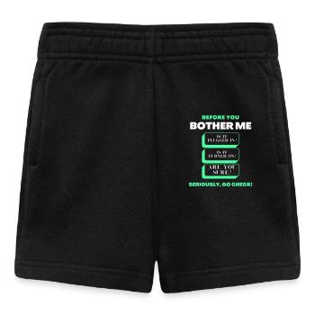 Bevor Sie mich stören Lustige Checkliste für den technischen Support - Baby Shorts - Schwarz - Vorne