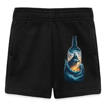 Wolf - Baby Shorts - Schwarz - Vorne