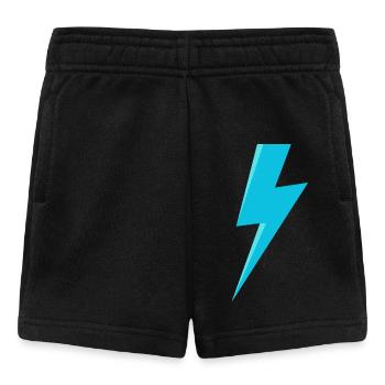 Blauer Blitz - Baby Shorts - Schwarz - Vorne